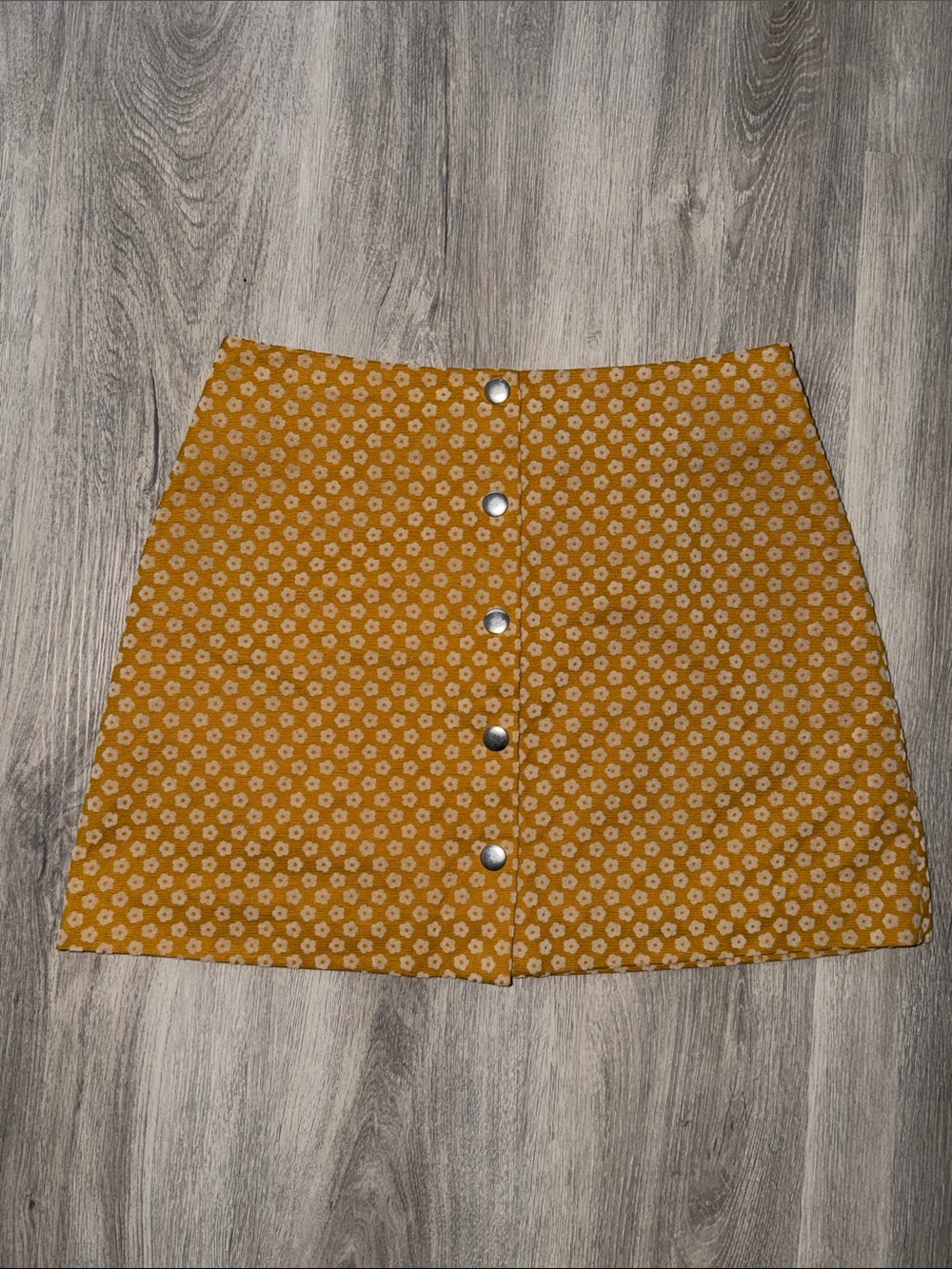 & Other Stories Yellow Flower Skirt